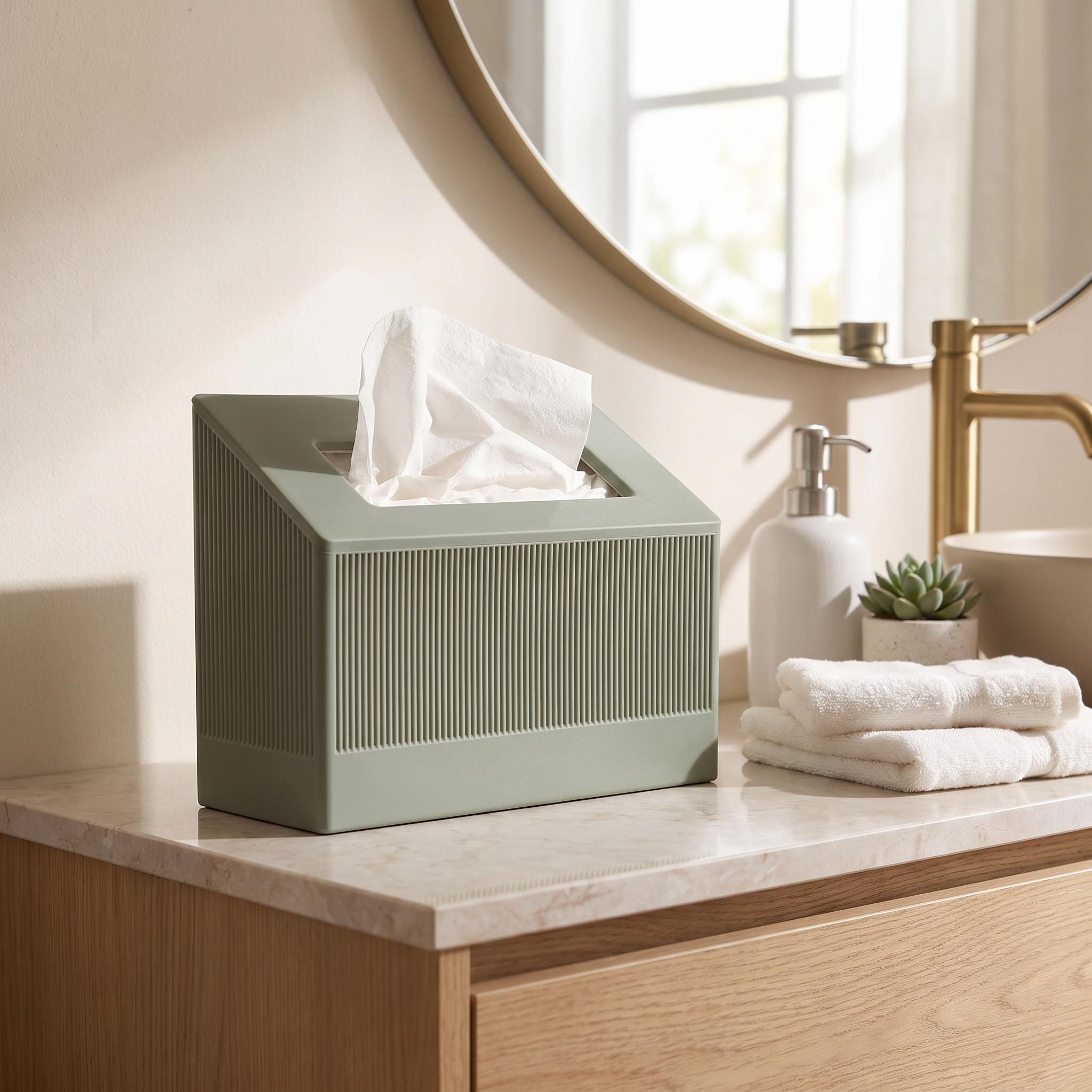Hand Towel Box Cover, Fits Kleenex 60 Count – photo 5
